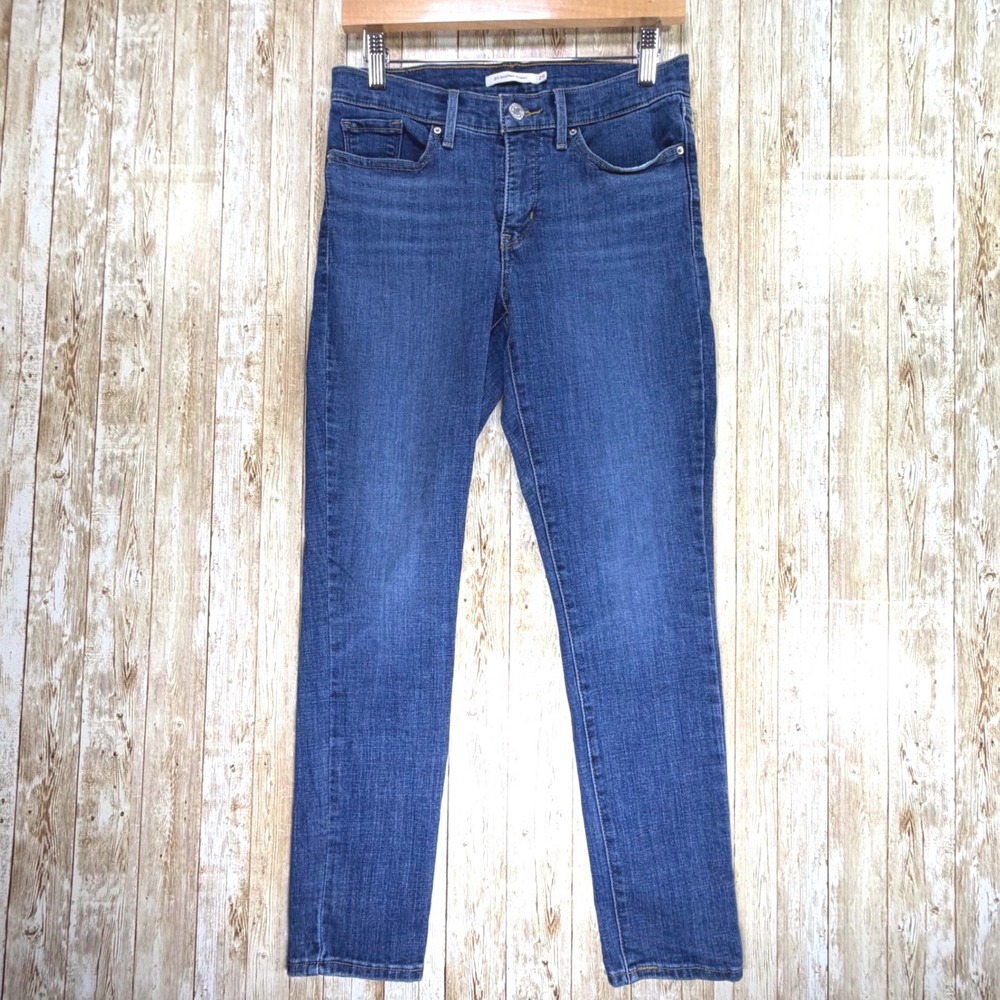 Levis 311 Shaping Skinny Jeans 28x28 Dark Wash Maui Views Blue Mid Rise Stretch